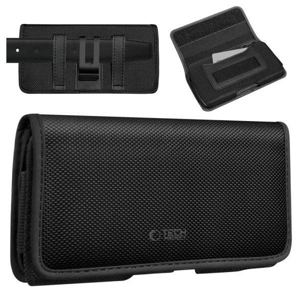 TECH-PROTECT SM90 UNIVERSAL PHONE HOLSTER POUCH 5.8-6.8 INCH BLACK - Image 2