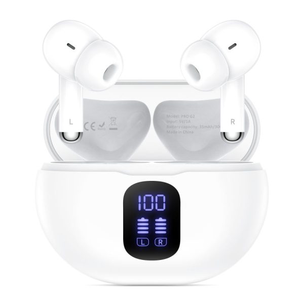 TECH-PROTECT ULTRABOOST TWS EARPHONE PRO G2 WHITE - Image 2