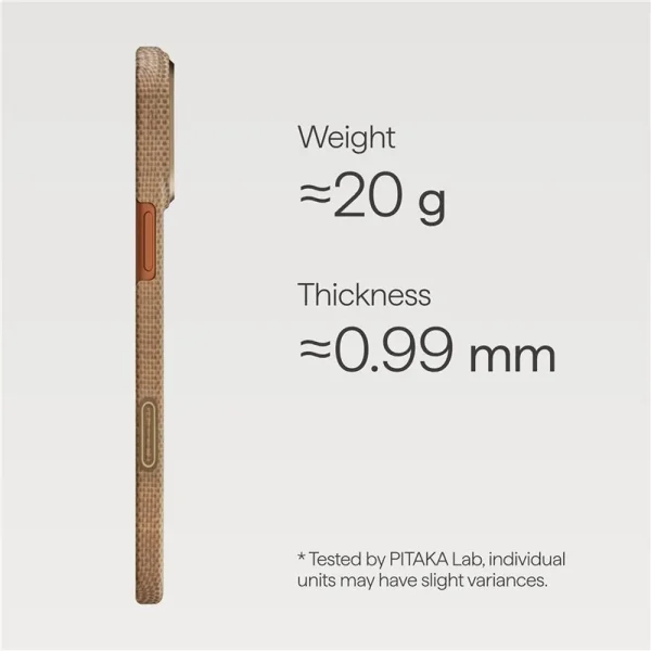 Θήκη iPhone 17 Pro Max Pitaka Ultra-Slim Case Golden Glint - Image 8