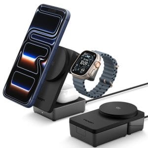 Ασύρματος φορτιστής 3 σε 1 Spigen EF323MQ Essential MagSafe Qi2.2 25W Black