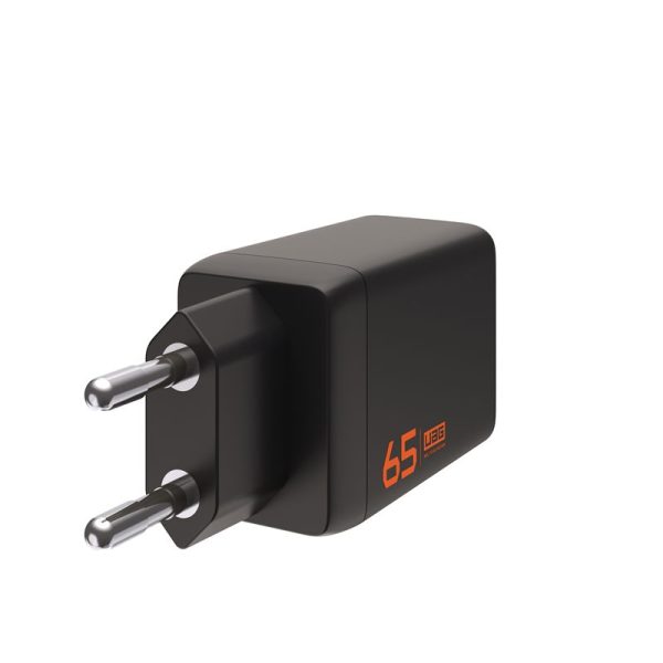 UAG SRGE 65W 3Port ((2)USB-C (1)USB-A)Wall Charger EU Black (9B443711V4040) - Image 8