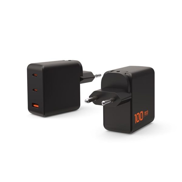 UAG SRGE 100W 3Port ((2)USB-C (1)USB-A) Wall Charger WW Black (9B443811V4040) - Image 5
