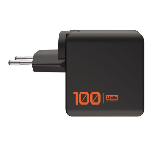 UAG SRGE 100W 3Port ((2)USB-C (1)USB-A) Wall Charger WW Black (9B443811V4040) - Image 11