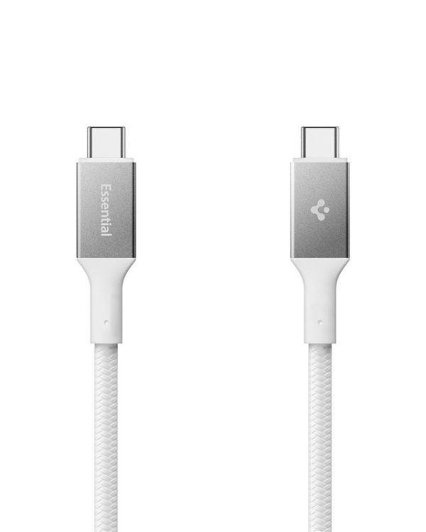 Spigen Essential USB C to USB C 240W Fabric Cable white EB24015CC (ACA10422) - Image 7