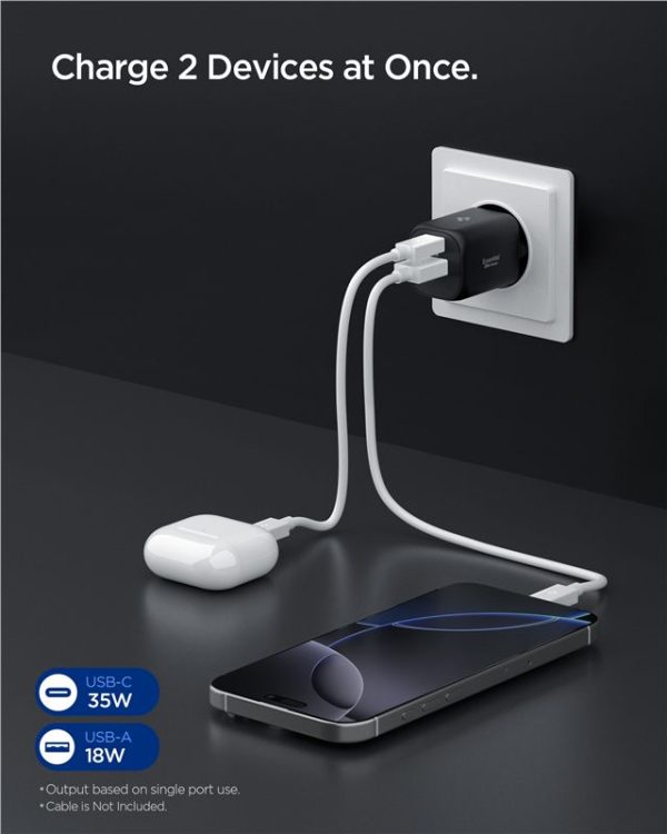 Spigen Essential 35W Wall Charger EE352EU Black (ACH09463) - Image 6