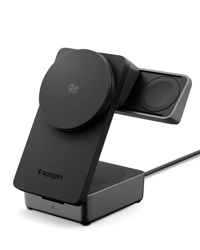 Ασύρματος Φορτιστής 3 σε 1 Spigen EF323MQ Essential MagSafe Qi2.2 25W Black (ACH10398) - Image 3