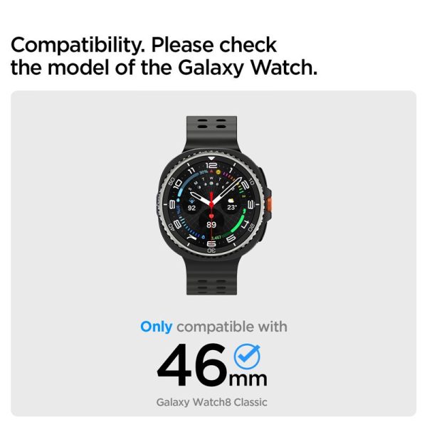 Spigen Bezel Tune (Pilot) Silver-Samsung Galaxy Watch 8 Classic 46mm (ACS10015) - Image 3