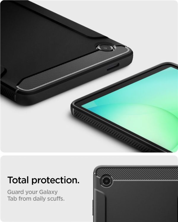 Spigen Rugged Armor matte black - Samsung Galaxy Tab A11 (ACS10462) - Image 8