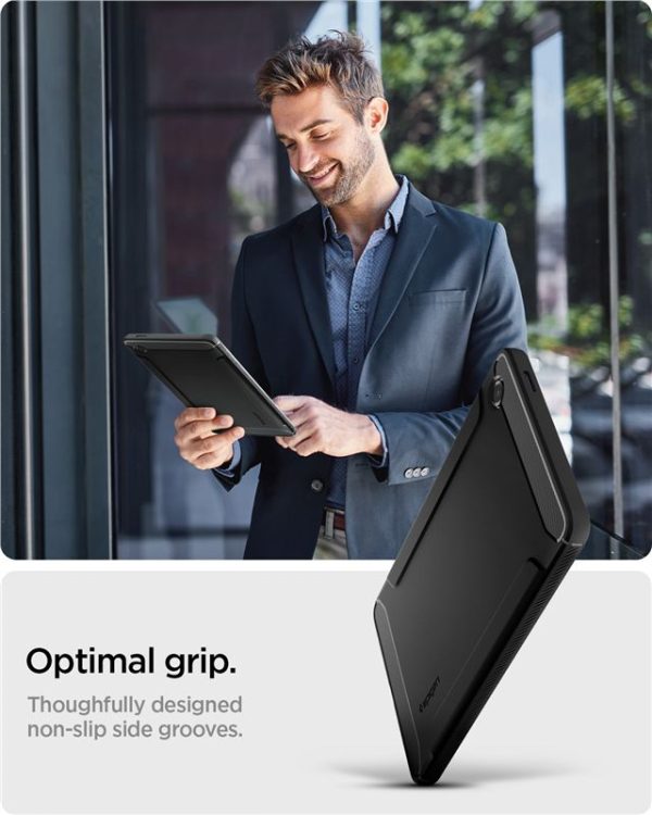 Spigen Rugged Armor matte black - Samsung Galaxy Tab A11 (ACS10462) - Image 9