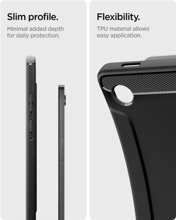 Spigen Rugged Armor matte black - Samsung Galaxy Tab A11 (ACS10462) - Image 10