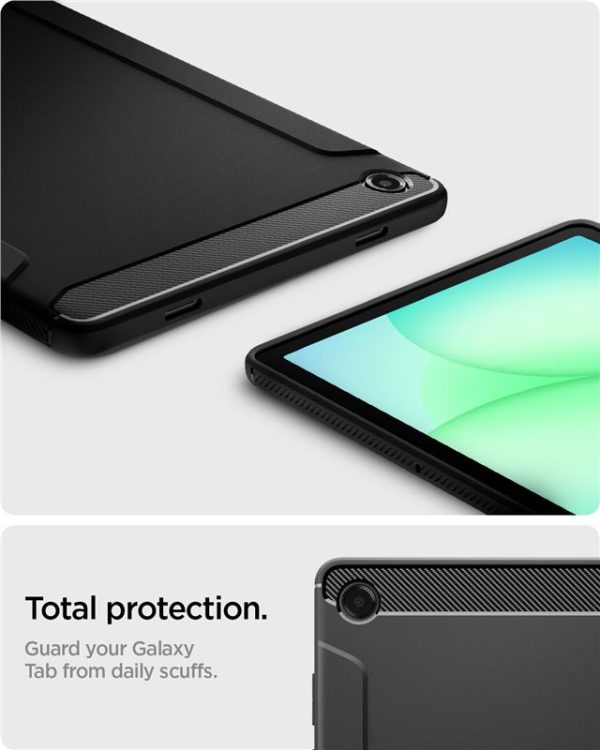 Spigen Rugged Armor Matte Black-Samsung Galaxy Tab A11+ Plus (ACS10463) - Image 3