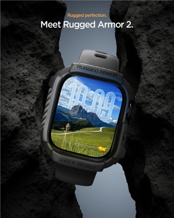 Spigen Rugged Armor 2 Matte Black-Apple Watch 11 46mm (ACS10499) - Image 6