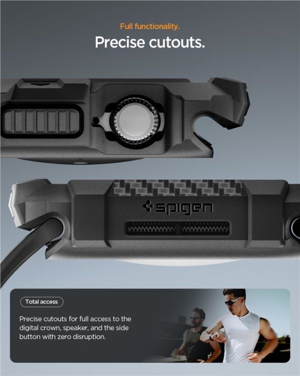 Spigen Rugged Armor 2 Matte Black-Apple Watch 11 46mm (ACS10499) - Image 3