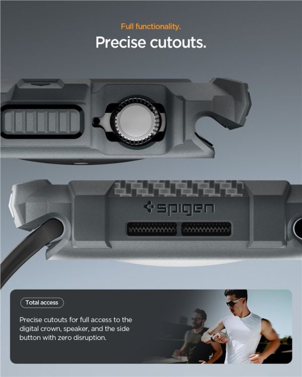 Spigen Rugged Armor 2 Dark Gray-Apple Watch 11 46mm (ACS10500) - Image 12