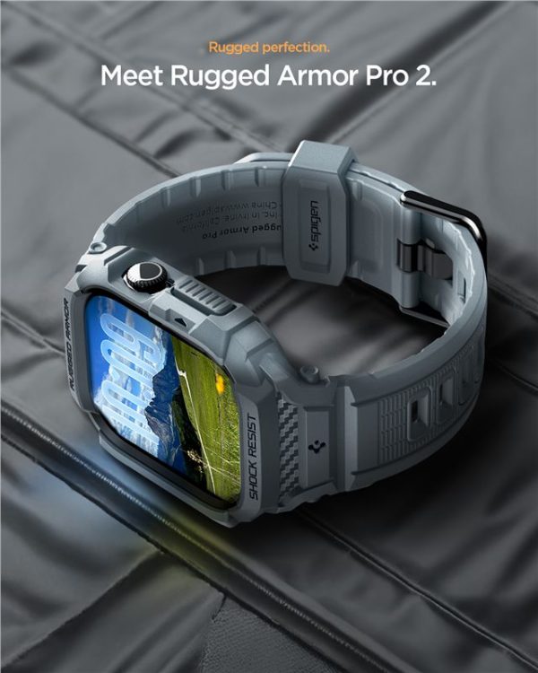 Spigen Rugged Armor Pro 2 Dark Gray-Apple Watch 11 46mm (ACS10504) - Image 5