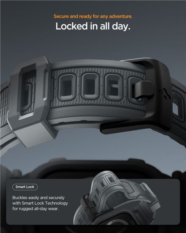 Spigen Rugged Armor Pro 2 Dark Gray-Apple Watch 11 46mm (ACS10504) - Image 9