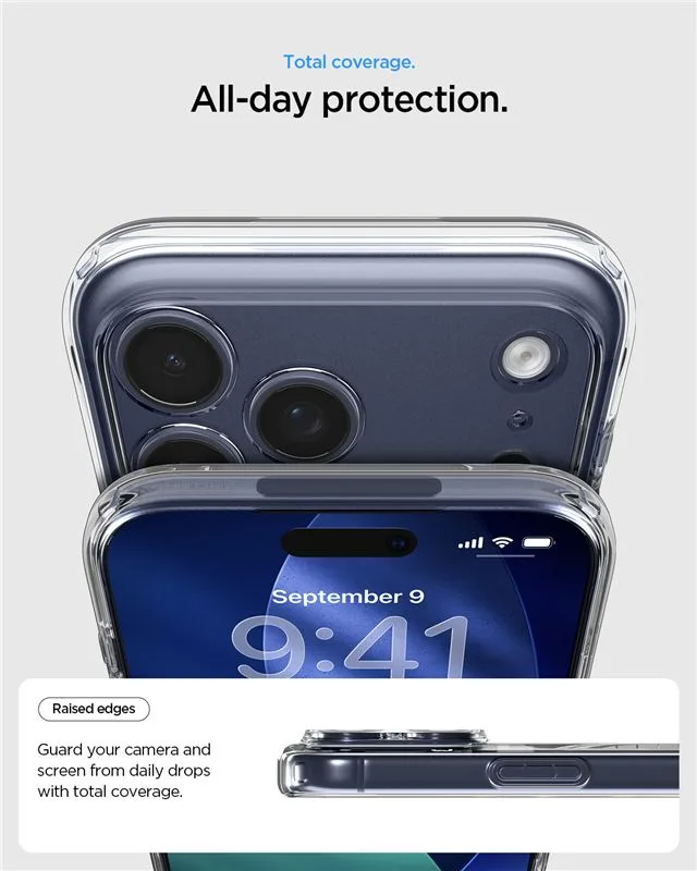 Θήκη Spigen Ultra Hybrid MagSafe – iPhone 17 Pro Max – Clear / Deep Blue (ACS11108) - Image 3