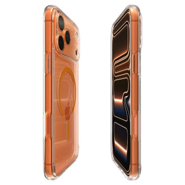 Θήκη Spigen Ultra Hybrid MagSafe – iPhone 17 Pro Max – Clear / Orange (ACS11109) - Image 12