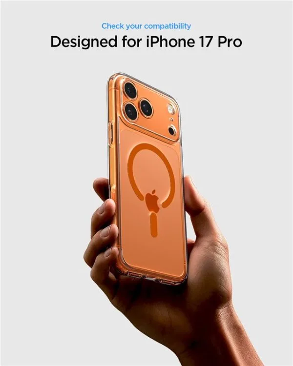 Θήκη Spigen Ultra Hybrid MagSafe – iPhone 17 Pro Max – Clear / Orange (ACS11109) - Image 14