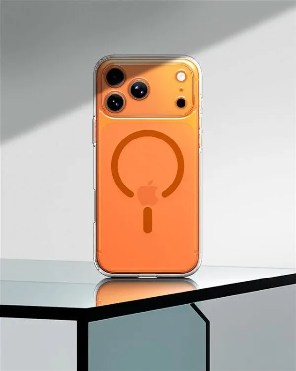 Θήκη Spigen Ultra Hybrid MagSafe – iPhone 17 Pro Max – Clear / Orange (ACS11109) - Image 15
