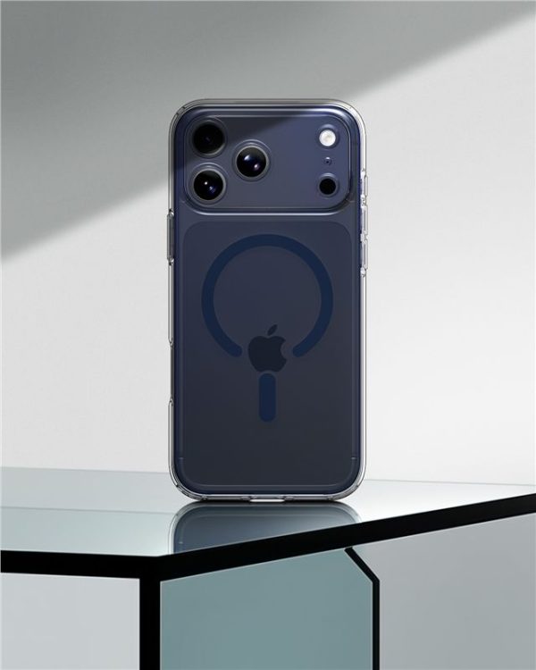 Spigen Ultra Hybrid MagSafe Clear Deep Blue-Apple iPhone 17 Pro (ACS11111) - Image 7