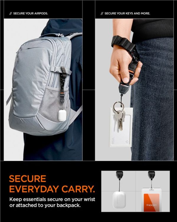 Spigen Universal Wrist Lanyard Strap (Strap 1P) DA30S Black (AFA10615) - Image 5