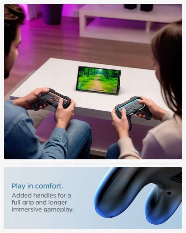 Spigen Joy-Con Grip NS100 Black- Nintendo Switch 2 (AGP10162) - Image 4