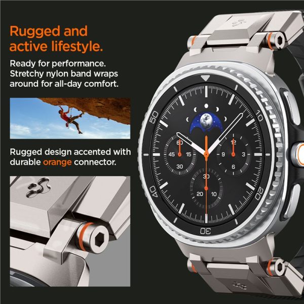 Spigen DuraPro Armor Black-Samsung Galaxy Watch 8 46/44/40mm (AMP10118) - Image 6