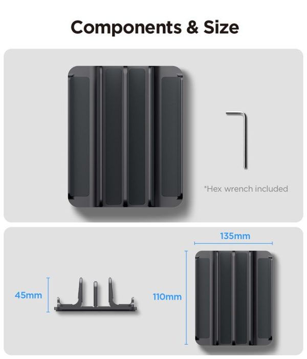 Spigen Vertical Laptop Stand LD208S4 Space Gray (AMP10640) - Image 7