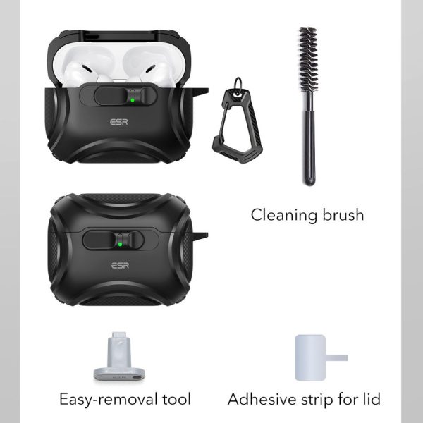 ESR CYBER FLICKLOCK HALOLOCK MAGSAFE APPLE AIRPODS PRO 3 BLACK - Image 7