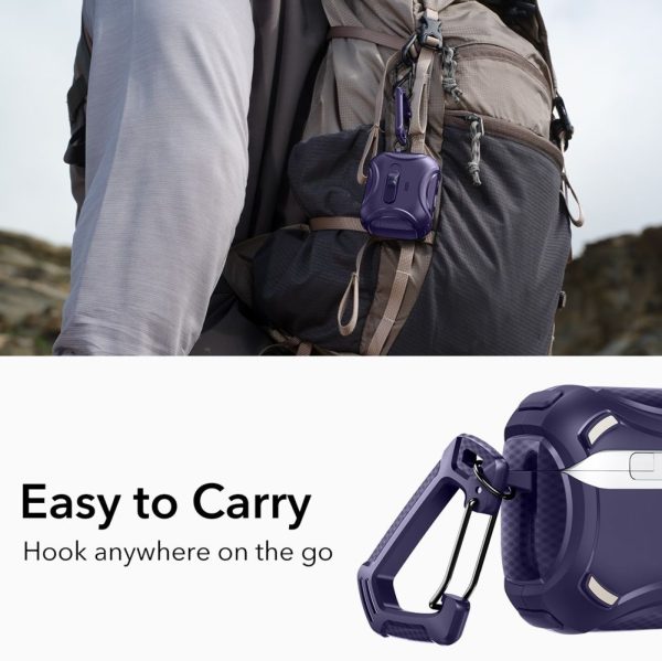 ESR CYBER FLICKLOCK HALOLOCK MAGSAFE APPLE AIRPODS PRO 3 PURPLE - Image 3