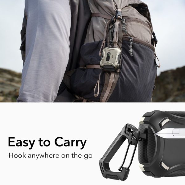 ESR CYBER FLICKLOCK HALOLOCK MAGSAFE APPLE AIRPODS PRO 3 TITANIUM - Image 3