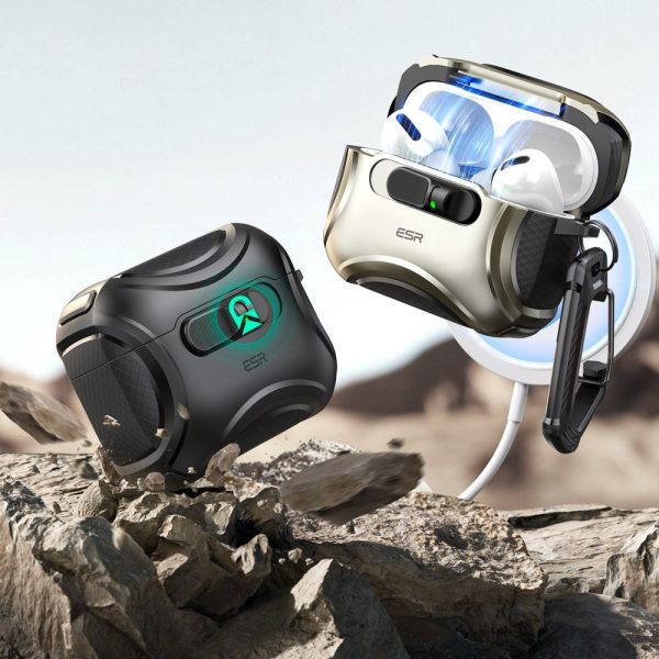 ESR CYBER FLICKLOCK HALOLOCK MAGSAFE APPLE AIRPODS PRO 3 TITANIUM - Image 4