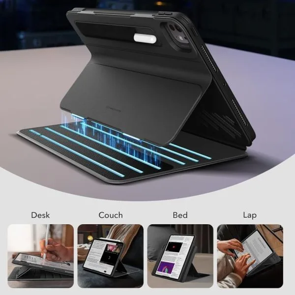 Θήκη iPad Pro 13 7ης/8ης Γενιάς 2024-2025 ESR Flip Hybrid Black - Image 4