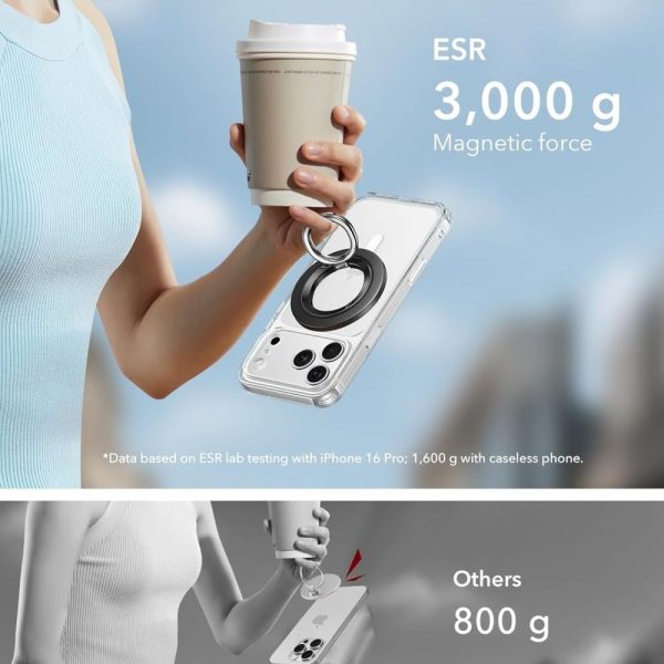 ESR MAGNETIC 360 HALOLOCK MAGSAFE PHONE RING BLACK - Image 5