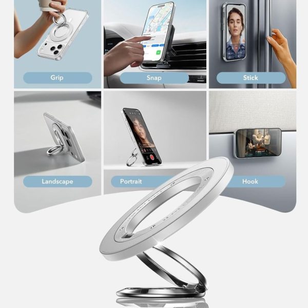 ESR MAGNETIC 360 HALOLOCK MAGSAFE PHONE RING WHITE - Image 5