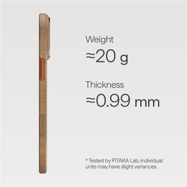 Pitaka Ultra-Slim Case Golden Glint-Apple iPhone 17 Pro (KI1705AG) - Image 9