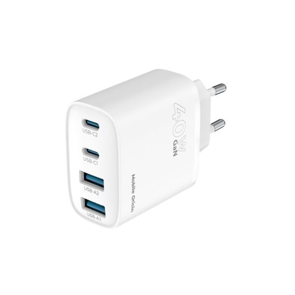 Mobile Origin 40W GaN Wall Charger PW22 - 2x USB-C + 2x USB-A (MO-40WCH-PW22) - Image 13