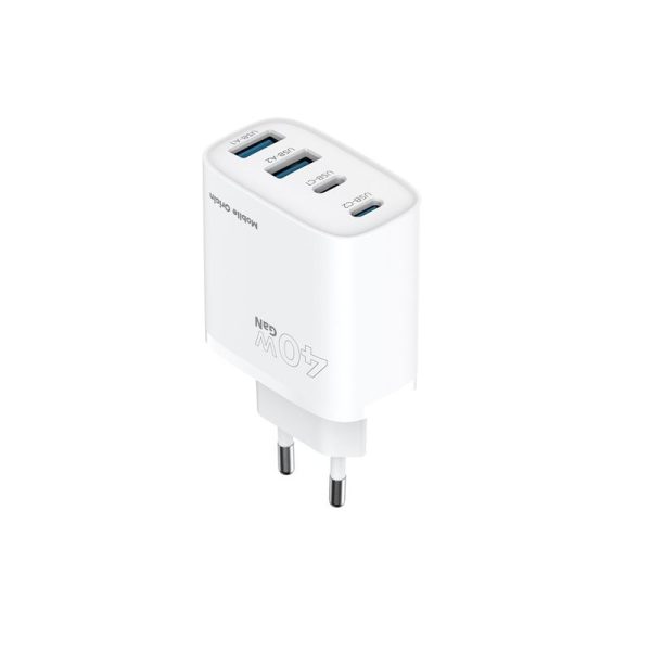 Mobile Origin 40W GaN Wall Charger PW22 - 2x USB-C + 2x USB-A (MO-40WCH-PW22) - Image 5