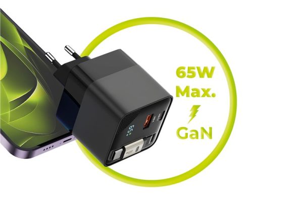 Mobile Origin 65W GaN Display Charger PW2 - USB-C Cable + USB-C + USB-A (MO-65WDCH-PW2) - Image 12