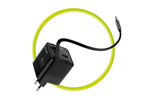 Mobile Origin 65W GaN Display Charger PW2 - USB-C Cable + USB-C + USB-A (MO-65WDCH-PW2) - Image 3