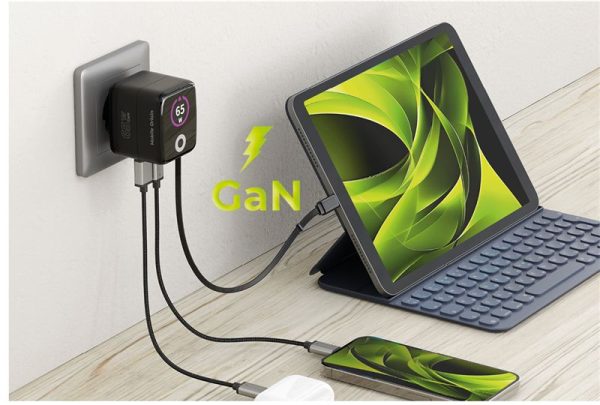 Mobile Origin 65W GaN Display Charger PW3 - USB-C Cable + USB-C + USB-A (MO-65WDCH-PW3) - Image 13
