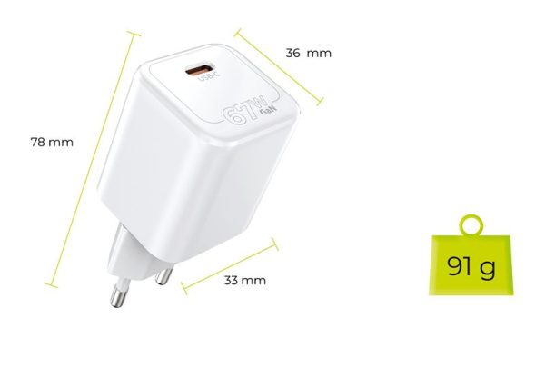 Mobile Origin GaN 67W Super Charger Single USB-C PW6 (MO-67W-PW6) - Image 2