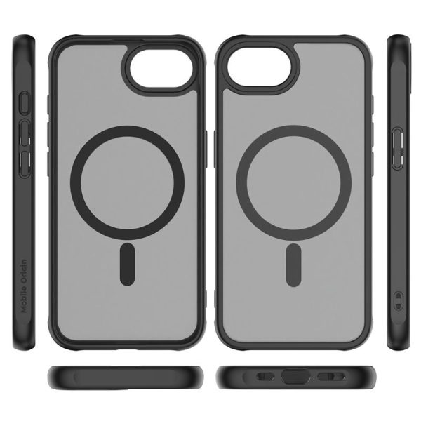 Mobile Origin Hybrid MagSafe Case Matte Black-Apple iPhone 16e (MO-HYBL-IP16E) - Image 9
