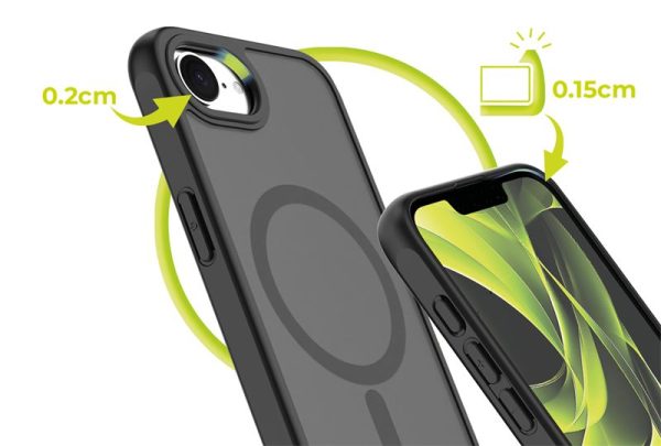 Mobile Origin Hybrid MagSafe Case Matte Black-Apple iPhone 16e (MO-HYBL-IP16E) - Image 7