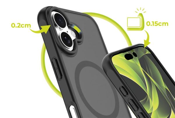 Mobile Origin Hybrid MagSafe Case Matte Black-Apple iPhone 16 (MO-HYBL-IP16) - Image 8