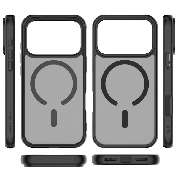 Mobile Origin Hybrid MagSafe Case Matte Black-Apple iPhone 17 Pro (MO-HYBL-IP17P) - Image 4