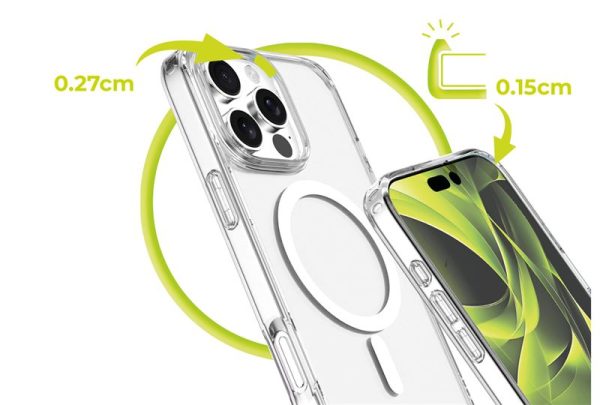 Mobile Origin Hybrid MagSafe Case Clear-Apple iPhone 16 Pro Max (MO-HYCL-IP16PM) - Image 4