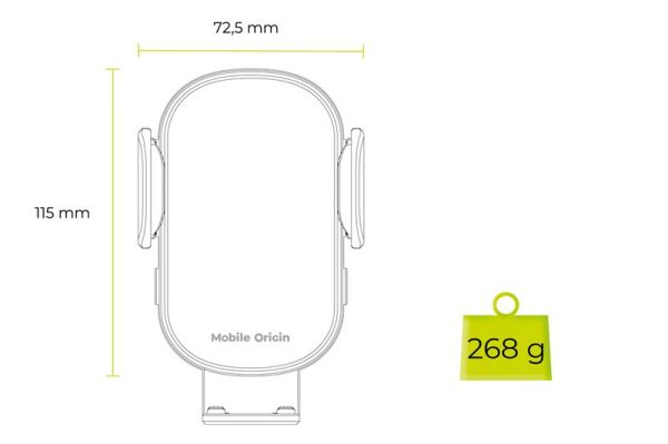 Mobile Origin Wireless Car Dash Charger 15W CA16 (MO-WCDCH-CA16) - Image 14