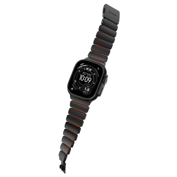 Nomad Stratos Band black titanium ultra orange FKM-Apple Watch 45/46/49mm (NM011116858) - Image 4